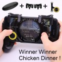 PUBG Mobile Phone Shoot Game Controller - Gamepad for Knives Out L1R1 Shooter Trigger Fire Button 3 in 1 for iOS Android