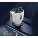 G52 USB Car Charger FM Transmitter Bluetooth 5.0 FM Modulator Headset Wireless Aux Audio Privacy Protection Fast Charger white