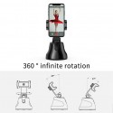 Portable Smart Shooting Selfie Stick 360 Rotation Auto Face Tracking Object Tracking Camera Phone Holder black