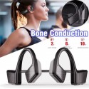 Bone Conduction Earphone Bluetooth Wireless Not In-ear Headphones Waterproof Sports Headset red