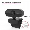 1080P Smart Camera Built-in Microphone USB Video Intercom Camera for Home Security Online Class black