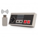 Wireless Play Gaming Controller for NES mini Classic Edition With Wrireless Receiver Gamepad and USB Receiver Gray single pack