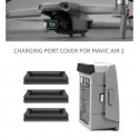 3PCS Drone Battery Charging Port Dust Cover for DJI Mavic Air 2 Drone Accessories Dampproof Hood Short-circuit Protector black