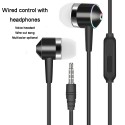 3.5mm Earphone In-ear Stereo 1.2m Wired Headset with Mic Compatibility Smartphones green