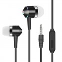 3.5mm Earphone In-ear Stereo 1.2m Wired Headset with Mic Compatibility Smartphones white