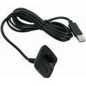 Black 2 in 1 Black Battery Pack Charging Cable USB Set for XBOX 360 Wireless Controller black