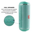40w Wireless Bluetooth Speaker Waterproof Stereo Bass USB/TF/AUX MP3 Portable Music Player Green