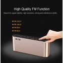 Portable Bluetooth Speaker Wireless Handsfree Pocket Audio Speaker Subwoofer HiFi LED Display Speaker with Mic Black_Official 
