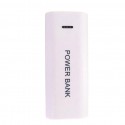 5600mAh Power Bank Rechargeable 2x 18650 Battery Charger Case Removable Back Cover Charging Box Compatible for Cellphone White