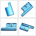 Aluminum Replacement Rear Snap Latch Waterproof Housing Buckle Lock for GoPro Hero 4 3+ blue