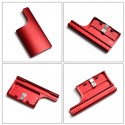 Aluminum Replacement Rear Snap Latch Waterproof Housing Buckle Lock for GoPro Hero 4 3+ red