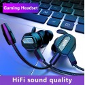 Games Headset 7.1 PC Gaming Headset With Mic Volume Control G15 3.5mm Universal In-Ear Wired Stereo Gaming Headset black