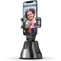 Portable Smart Selfie Stick 360 Rotates Auto Face Object Tracking Vlog Shooting Smart Phone Mount Holder black