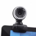 Webams HD Computer Camera with Absorption Microphone for Skype Android TV Web Cam Black + red