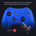 Switch Bluetooth Wireless Game Controller Handle with Charging Cable Set blue