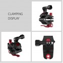Sports Camera Bicycle Clamp Universal Adjustable Clips for GoPro 8 Osmo Action Osmo Pocket black