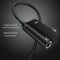 2-in-1 Type C male to 3.5mm Jack Adapter Earphone Cable AUX Audio Converter for Xiaomi Mi 6 Type-C Fast Charge Silver