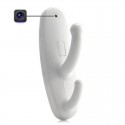 HD Detection Motion-activated Mini Clothing Hook Camera Premium Video Resolution Best Home Security Camera White
