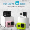 Silicone Case for GoPro Hero 8 Black Camera Accessories Anti-fall Protective Shell with Anti-lost Rope white