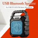 Outdoor Portable Wireless Bluetooth Speaker Can Insert Tf Card Usb Flash Disk High Power Loudspeaker blue
