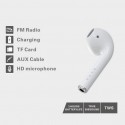 Earphones Speaker Wireless Bluetooth Headset Stereo Music Portable Outdoor Sport Loudspeaker white