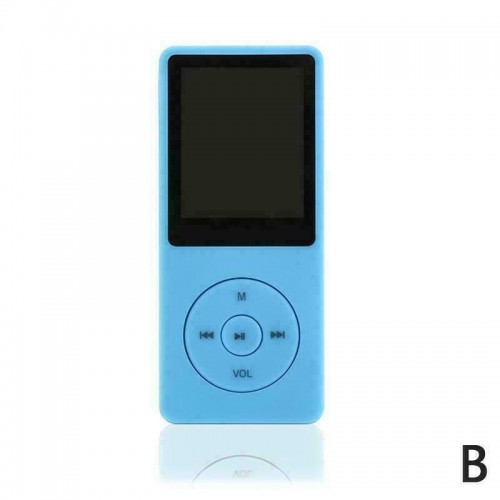 MP3 Player 1.8Inches 3.5mm Audio Jack Intuitive Menu Operation Player for Student Sport Driving blue