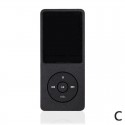 MP3 Player 1.8Inches 3.5mm Audio Jack Intuitive Menu Operation Player for Student Sport Driving black