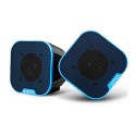 Portable Mini USB 2.0 Stereo Music Speakers for Desktop Computers Laptops Notebooks Home Theaters Orange