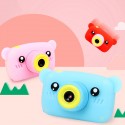 Lovely Auto Focus Digital Camera Cartoon High Definition Mini Sports Camera Toy Gift for Kids Pink_Without memory card