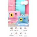 Lovely Auto Focus Digital Camera Cartoon High Definition Mini Sports Camera Toy Gift for Kids yellow_Without memory card