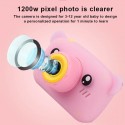 Lovely Auto Focus Digital Camera Cartoon High Definition Mini Sports Camera Toy Gift for Kids yellow_Without memory card