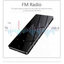 4G/8GB/16GB MP3 Player Bluetooth Speaker Touch Control HiFi Sound Mini Portable Walkman with FM Radio Voice Recorder Support TF