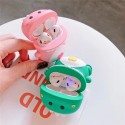 Earphone Silicone Case Cartoon Dinosaur Pattern for Airpods Bluetooth Headset Protective Cover Pink dinosaur + hook