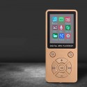 Mini Shiny USB Clip LCD Screen MP4 Media Player Support 32G TF Card Ultra Thin Lossless Sound MP4 Player with FM E-book Gold
