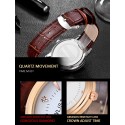 Women Quartz Watch Waterproof Artificial Leather Strap Sports Alloy Casual Wrist Watch White surface red belt female section 7