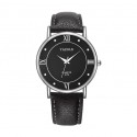 Lovers Business Fashion Leisure Simple Type Quartz Wristwatch small white dial black belt