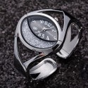 Women Ladies Fashion Silver Luxury Rhinestone Bracelet Watch Wristwatch black