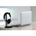 Aluminum Earphone Hanger Headset Holder Headphone Bracket Desk Display Stand Silver