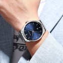 Men Business Quartz Watch Date Display Waterproof Stainless Steel Band Simple Wristwatch Gold