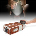 DIY 3D Projector Cardboard Mini Smartphone Projector Light Novelty Adjustable Mobile Phone Projector Portable Cinema As shown