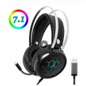 Professional 7.1 Gaming Headset Gamer Surround Sound USB Wired Headphones with Microphone for PC Computer Xbox One PS4 RGB Ligh