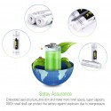 Soonbuy 3.7V 3500mAh 18650 Pre-charged Li-ion Rechargeable Battery For Flashlight Torch Grey 4pcs