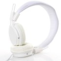 Kids Wired Ear Headphones Stylish Headband Earphones for iPad Tablet white