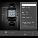 Sports Watch Men Luxury Watches Waterproof Military LED Digital Wristwatch - Black