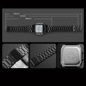 Sports Watch Men Luxury Watches Waterproof Military LED Digital Wristwatch - Black