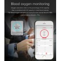 Q6-White Bluetooth Fitness Tracker - Heartrate Monitor,Pedometer, Calorie Counter, Notificaions, Calls,, 0.96 Inch Display Ip6