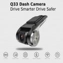 Q33 Mini Car DVR DVRs Camera Full HD 1080P Auto Digital Video Recorder Camcorder G-sensor 150 Degree Dash Cam black_Q33
