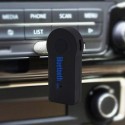 AUX Car Bluetooth Receiver 3.5mm Car Audio Adapter Wireless Connector Automotive Accessories Black (large package)