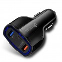 Quick Charge 3.0 with USB Type C Car Charger Built-in Power Delivery PD Port 35W 3 Ports for Apple iPad+iPhone X/8/Plus/Samsung
