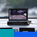 24V 4.3 inch Foldable Car Monitor Reverse Camera Parking System TFT LCD Display Cameras black